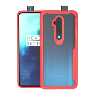For OnePlus 7T Pro Transparent PC + TPU Full Coverage Shockproof Protective Case(Red)