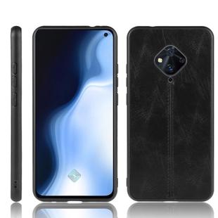 For Vivo V17 / S1 Pro International Edition Shockproof Sewing Cow Pattern Skin PC + PU + TPU Case(Black)