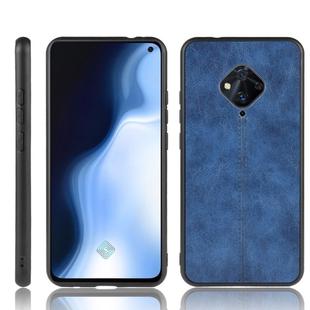 For Vivo V17 / S1 Pro International Edition Shockproof Sewing Cow Pattern Skin PC + PU + TPU Case(Blue)