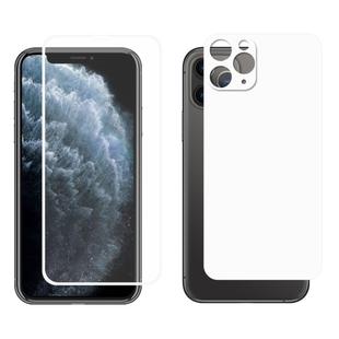 For iPhone 11 Pro ENKAY Hat-prince Full Glue 0.26mm 9H 2.5D Front Tempered Glass Full Coverage Film and Black Film with Camera Lens Protector Function(White)