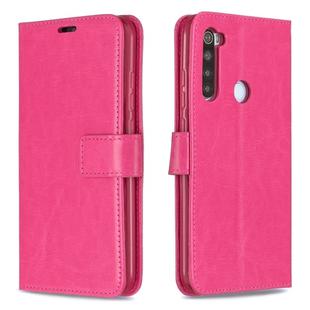 For Xiaomi Redmi Note 8 Crazy Horse Texture Horizontal Flip Leather Case with Holder & Card Slots & Wallet & Photo Frame(Rose)