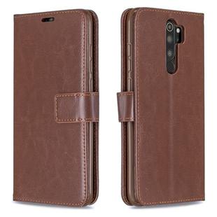 For Xiaomi Redmi Note 8 Pro Crazy Horse Texture Horizontal Flip Leather Case with Holder & Card Slots & Wallet & Photo Frame(Brown)