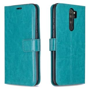 For Xiaomi Redmi Note 8 Pro Crazy Horse Texture Horizontal Flip Leather Case with Holder & Card Slots & Wallet & Photo Frame(Blue)