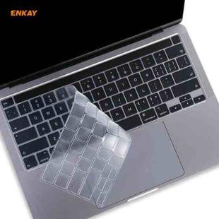 ENKAY TPU Soft Keyboard Protector for MacBook Pro 16 inch A2141 / Pro 13.3 inch A2289 & A2251 & A2338 (2020), US Version