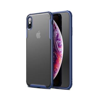 For iPhone X / XS Magic Armor TPU + PC Combination Case(Navy Blue)
