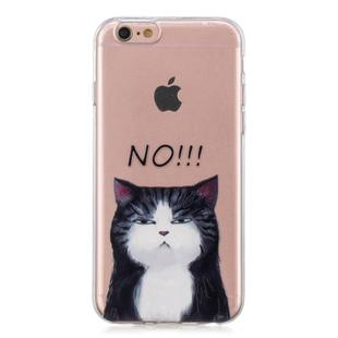 For iPhone 6 3D Pattern Transparent TPU Case(NO Cat)