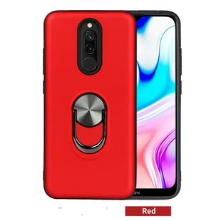 For Xiaomi Redmi 8  360 Rotary Multifunctional Stent PC+TPU Case with Magnetic Invisible Holder(Red)