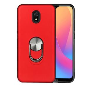 For Xiaomi Redmi 8A 360 Rotary Multifunctional Stent PC+TPU Case with Magnetic Invisible Holder(Red)