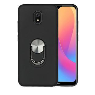 For Xiaomi Redmi 8A 360 Rotary Multifunctional Stent PC+TPU Case with Magnetic Invisible Holder(Black)