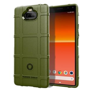 For Sony Xperia 8 Full Coverage Shockproof TPU Case(Army Green)