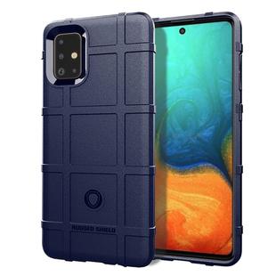 For Galaxy A71  Full Coverage Shockproof TPU Case(Blue)