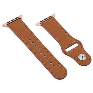 For Apple Watch 3 / 2 / 1 Generation 42mm Universal Buckle Leather Strap(Brown)