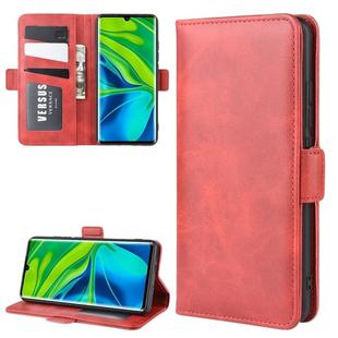 For Xiaomi Mi CC9 Pro/Note 10/Note 10 Pro Dual-side Magnetic Buckle Horizontal Flip Leather Case with Holder & Card Slots & Wallet(Red)