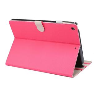 For iPad 10.2 2021 / 2020 / 2019 ENKAY Stand Folio Cover Leather Smart Case with Auto Sleep / Wake-up Function(Rose)