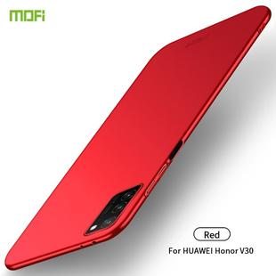 For Huawei Honor V30 MOFI Frosted PC Ultra-thin Hard Case(Red)