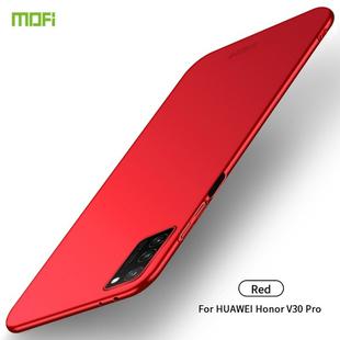 For Huawei Honor V30 Pro MOFI Frosted PC Ultra-thin Hard Case(Red)