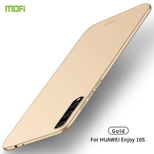 For Huawei Enjoy 10s MOFI Frosted PC Ultra-thin Hard Case(Gold)