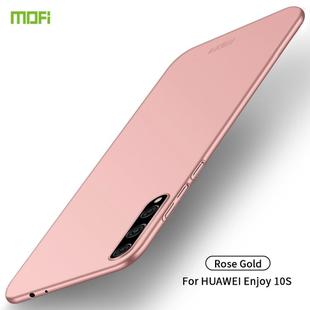 For Huawei Enjoy 10s MOFI Frosted PC Ultra-thin Hard Case(Rose Gold)