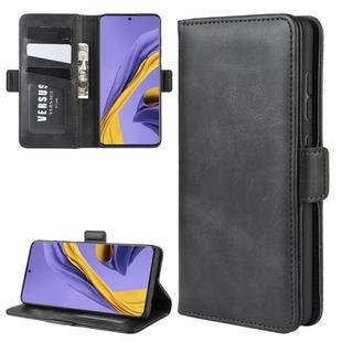 For Galaxy A51 (4G) Dual-side Magnetic Buckle Horizontal Flip Leather Case with Holder & Card Slots & Wallet(Black)