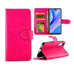 Huawei Enjoy 10S Crazy Horse Texture Leather Horizontal Flip Protective Case with Holder & Card Slots & Wallet & Photo Frame(Magenta)