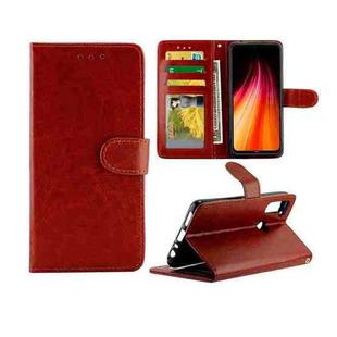For Xiaomi Redmi Note 8T Crazy Horse Texture Leather Horizontal Flip Protective Case with Holder & Card Slots & Wallet & Photo Frame(Brown)