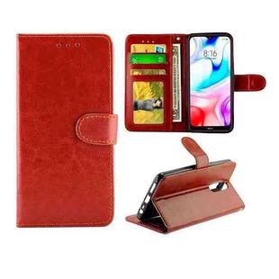 For Xiaomi Redmi 8/Redmi 8A Crazy Horse Texture Leather Horizontal Flip Protective Case with Holder & Card Slots & Wallet & Photo Frame(Brown)