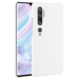 For Xiaomi Mi Note 10/Note10 Pro/CC9 Pro Shockproof Crocodile Texture PC + PU Case(White)