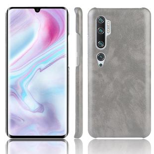 For Xiaomi Mi Note 10/ Note10 Pro/CC9 Pro Shockproof Litchi Texture PC + PU Case(Gray)