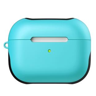 For Apple AirPods Pro Glossy PC Bluetooth Headphone Protective Case(Cambridge Blue)