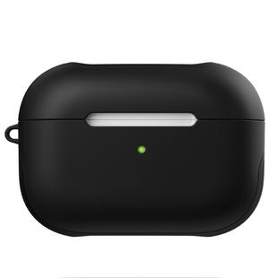 For Apple AirPods Pro Glossy PC Bluetooth Headphone Protective Case(Black)