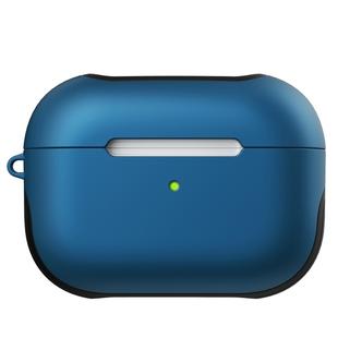 For Apple AirPods Pro Glossy PC Bluetooth Headphone Protective Case(Blue)