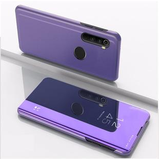 For Xiaomi Redmi Note 8T Plated Mirror Horizontal Flip Leather with Stand Mobile Phone Holster(Purple Blue)