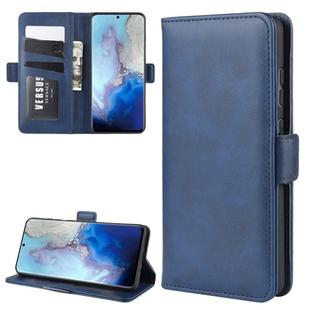 For Galaxy S20 Dual-side Magnetic Buckle Horizontal Flip Leather Case with Holder & Card Slots & Wallet(Dark Blue)