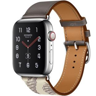 For Apple Watch 3 / 2 / 1 Generation 38mm Universal Silk Screen Psingle-ring Watch Band(Gray)