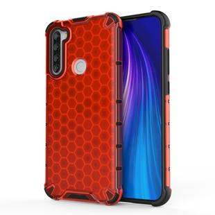 For Xiaomi Redmi Note 8T Shockproof Honeycomb PC + TPU Case(Red)