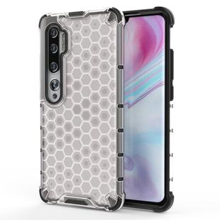 For Xiaomi Mi Note 10/Mi CC9 Pro Shockproof Honeycomb PC + TPU Case(White)