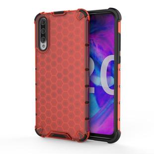 For Huawei Honor 20 Lite  Shockproof Honeycomb PC + TPU Case(Red)