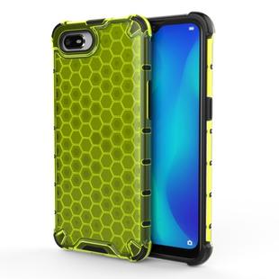 For OPPO Realme C2 Shockproof Honeycomb PC + TPU Case(Green)
