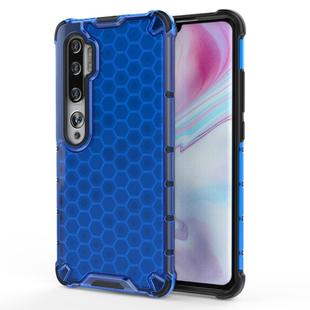 For Xiaomi Mi Note10 Shockproof Honeycomb PC + TPU Case(Blue)