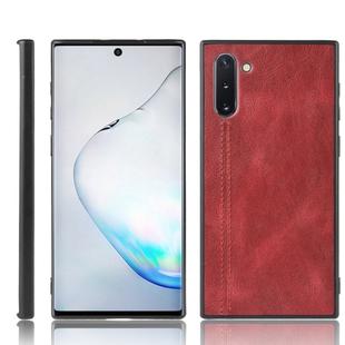 For Galaxy Note10 Shockproof Sewing Cow Pattern Skin PC + PU + TPU Case(Red)