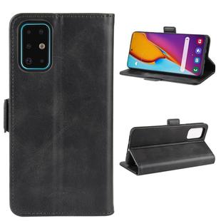 For Galaxy S20+ Dual-side Magnetic Buckle Horizontal Flip Leather Case with Holder & Card Slots & Wallet(Black)