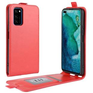 For Huawei Honor V30/V30 Pro  R64 Texture Single Vertical Flip Leather Protective Case with Card Slots & Photo Frame(Red)