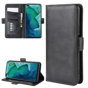 For Huawei Honor V30/V30 Pro Dual-side Magnetic Buckle Horizontal Flip Leather Case with Holder & Card Slots & Wallet(Black)