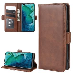 For Huawei Honor V30/V30 Pro Dual-side Magnetic Buckle Horizontal Flip Leather Case with Holder & Card Slots & Wallet(Brown)