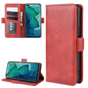 For Huawei Honor V30/V30 Pro Dual-side Magnetic Buckle Horizontal Flip Leather Case with Holder & Card Slots & Wallet(Red)