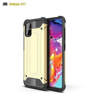 For Galaxy A71 Magic Armor TPU + PC Combination Case(Gold)