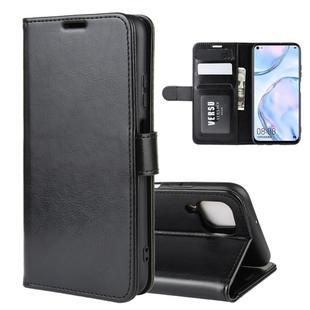 For Huawei Nova 6 SE R64 Texture Single Horizontal Flip Protective Case with Holder & Card Slots & Wallet& Photo Frame(Black)