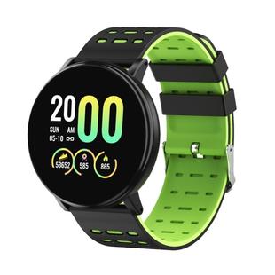 119plus 1.3inch IPS Color Screen Smart Watch IP68 Waterproof,Support Call Reminder /Heart Rate Monitoring/Blood Pressure Monitoring/Blood Oxygen Monitoring(Green)