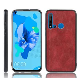For Huawei P20 Lite 2019 / Nova 5i Shockproof Sewing Cow Pattern Skin PC + PU + TPU Case(Red)