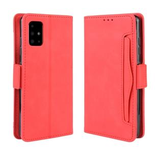 For Galaxy S20+ Wallet Style Skin Feel Calf Pattern Leather Case with Separate Card Slot(Red)